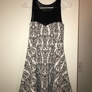 Black and white dress